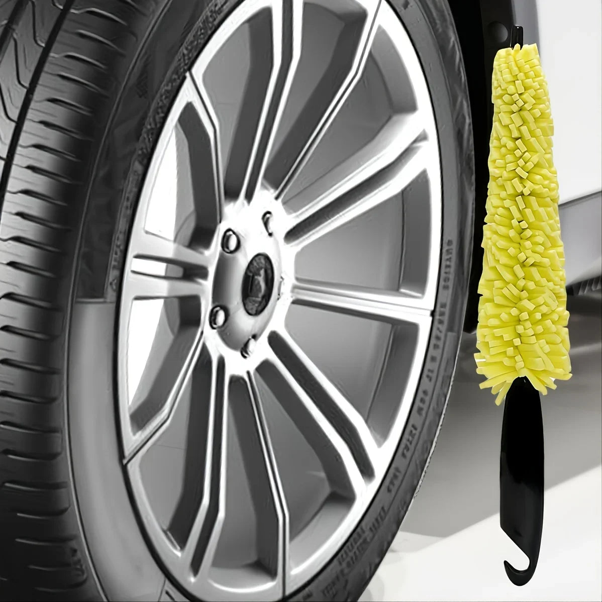 Heavy-Duty Car Wheel Rim Cleaning Tool | Auto Detailing Wheel Rim Cleaner QXL