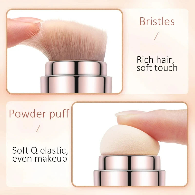 4-in-1 Retractable Makeup Brush | Foundation, Blush & Eye Set Makeup Brush Set QXL