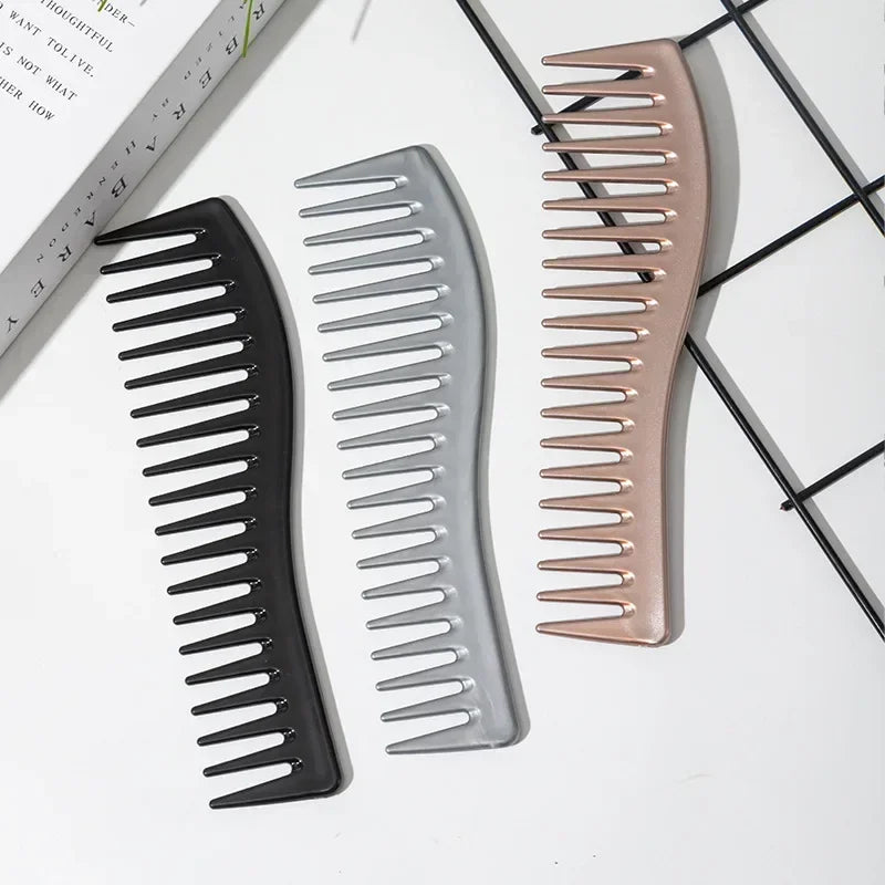 Wide Tooth Resin Hair Comb | Salon Detangling Styling Tool Wide Tooth Hair Comb QXL