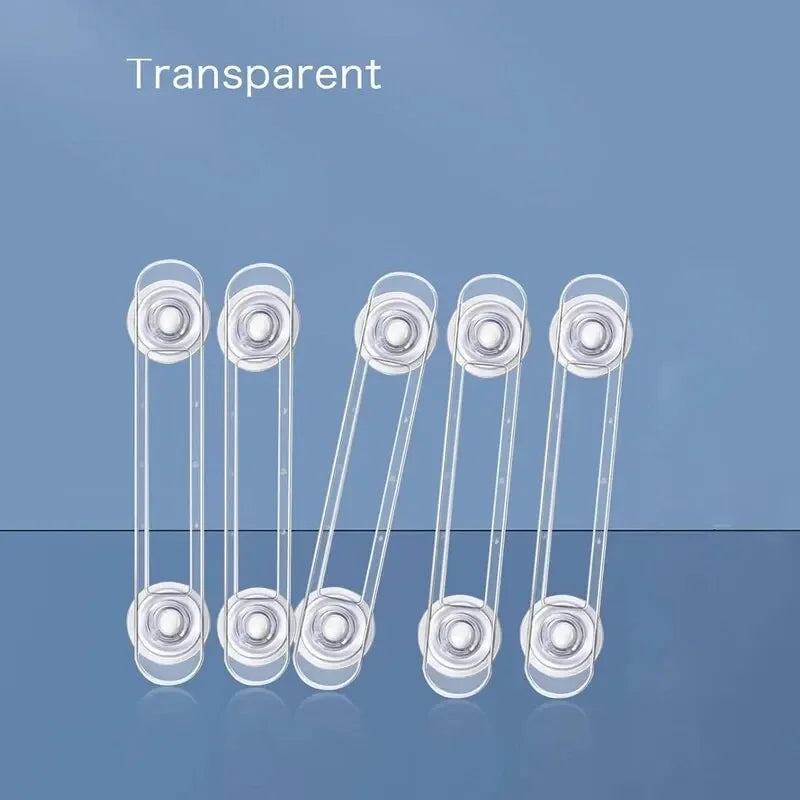 Baby Cabinet & Drawer Safety Locks – Transparent Strap 3/5 Pack Baby Safety Lock QXL
