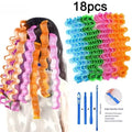 18-Pack Soft Magic Hair Rollers | No-Heat Curling Rods Hair Rollers QXL Random-18pcs