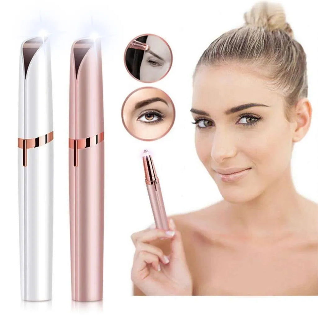 Smart Electric Eyebrow Trimmer Pen | Unisex Hair Removal Eyebrow Trimmer Pen QXL Rose Gold