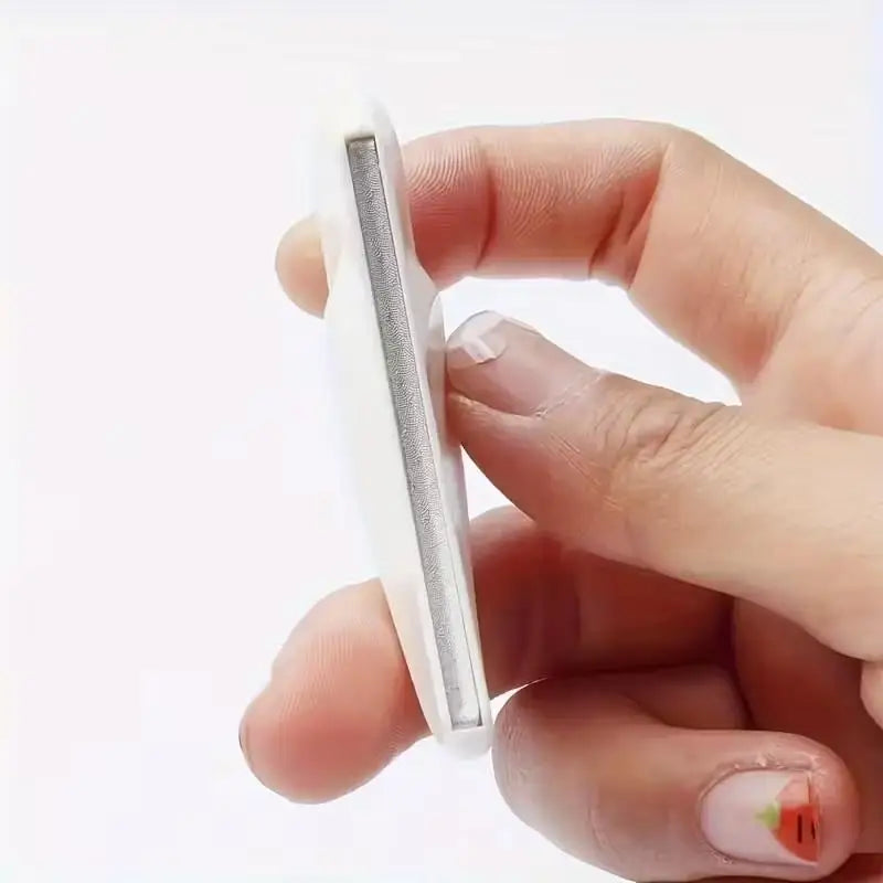 2-Pack Curved Crescent Moon Nail Files – Stainless Steel Curved Nail File QXL