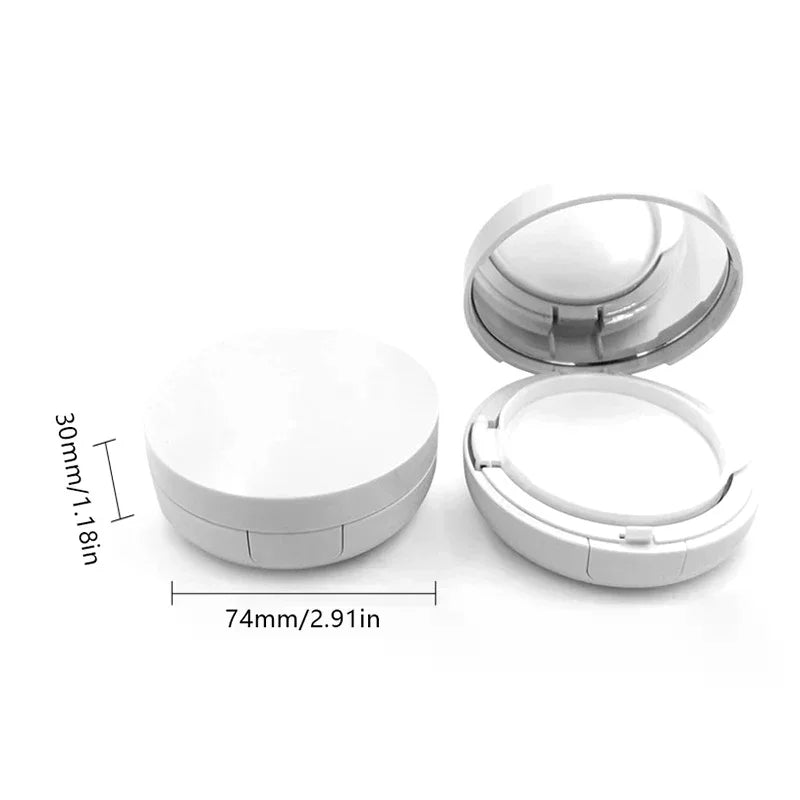 15g Empty Air Cushion Compact Case with Mirror & Puff Cosmetic Compact Case QXL