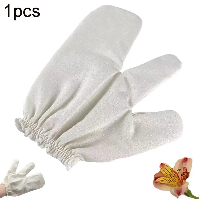 Raw Silk Exfoliating Gloves | Shower Massage & Dry Brush Exfoliating Gloves QXL 1PCS