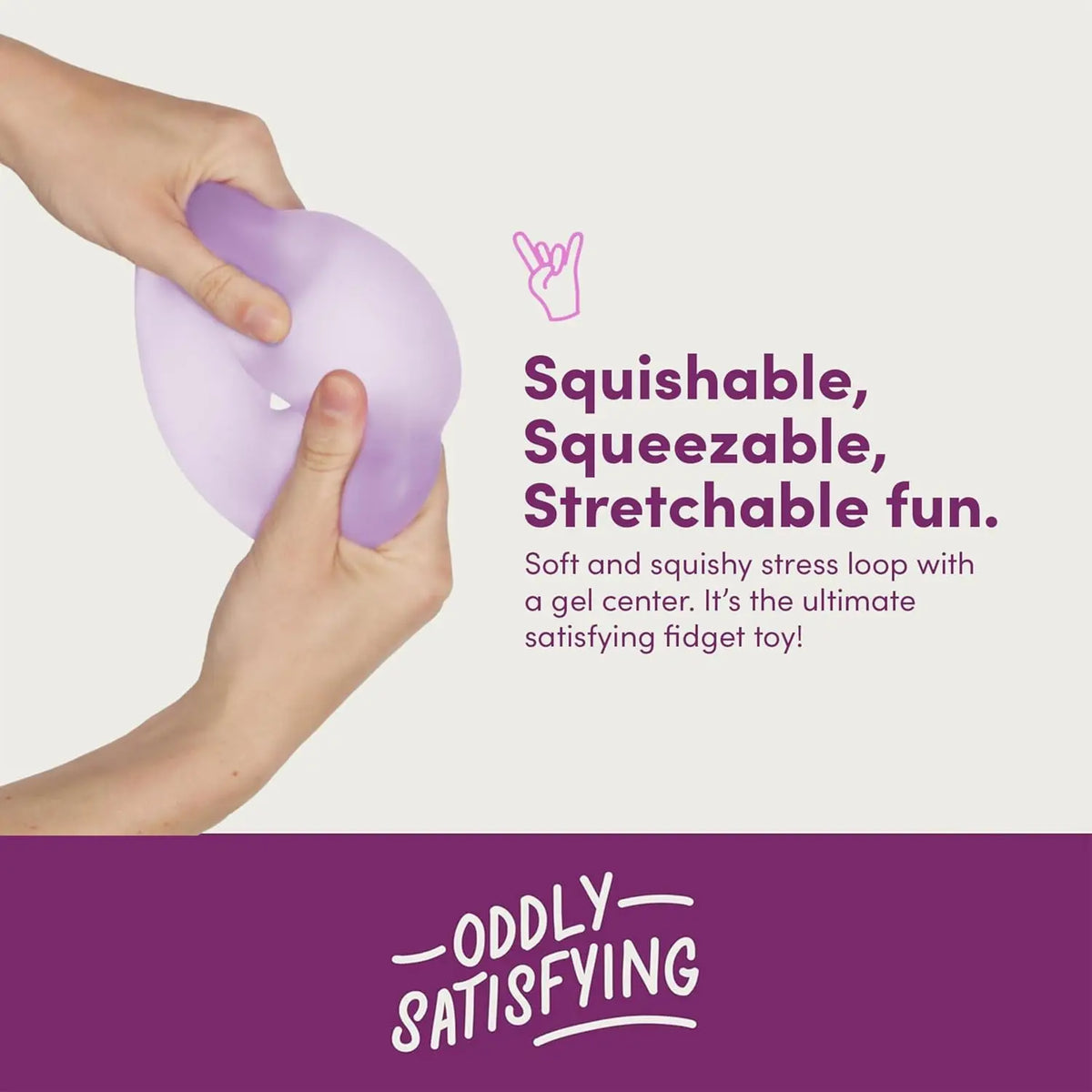 Jumbo Loop Gel-Filled Fidget Stress Ball | Squishy Sensory Toy Fidget Stress Ball QXL