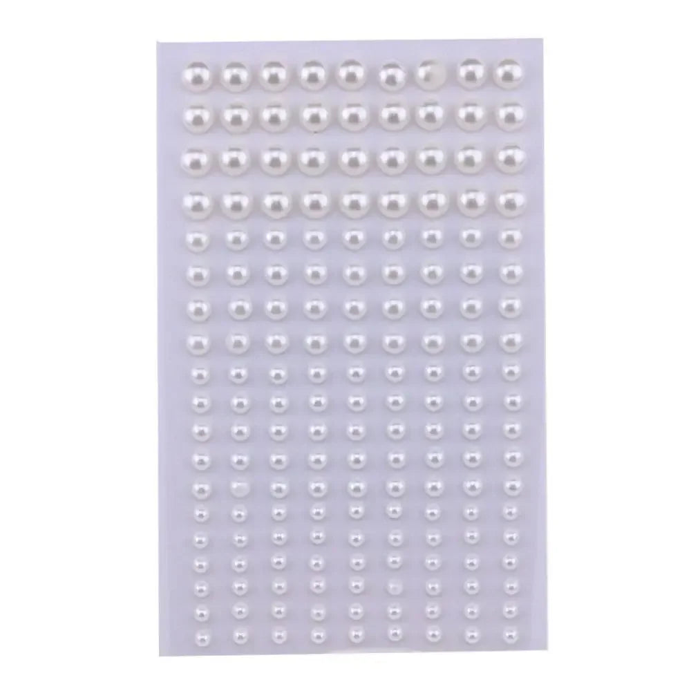 Self-Adhesive Pearl Stickers 3–6mm | Hair, Face & Makeup Pearl Stickers QXL