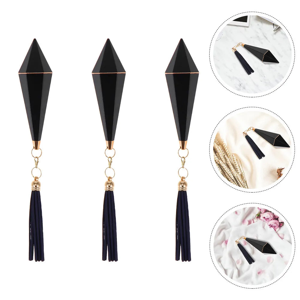 3-Pack Tassel Empty Refillable Lipstick Tubes | DIY Lip Cream Refillable Lipstick Tube QXL