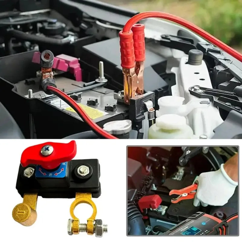12V/24V Battery Master Cut-Off Switch | Negative Pole Disconnect Battery Disconnect Switch QXL