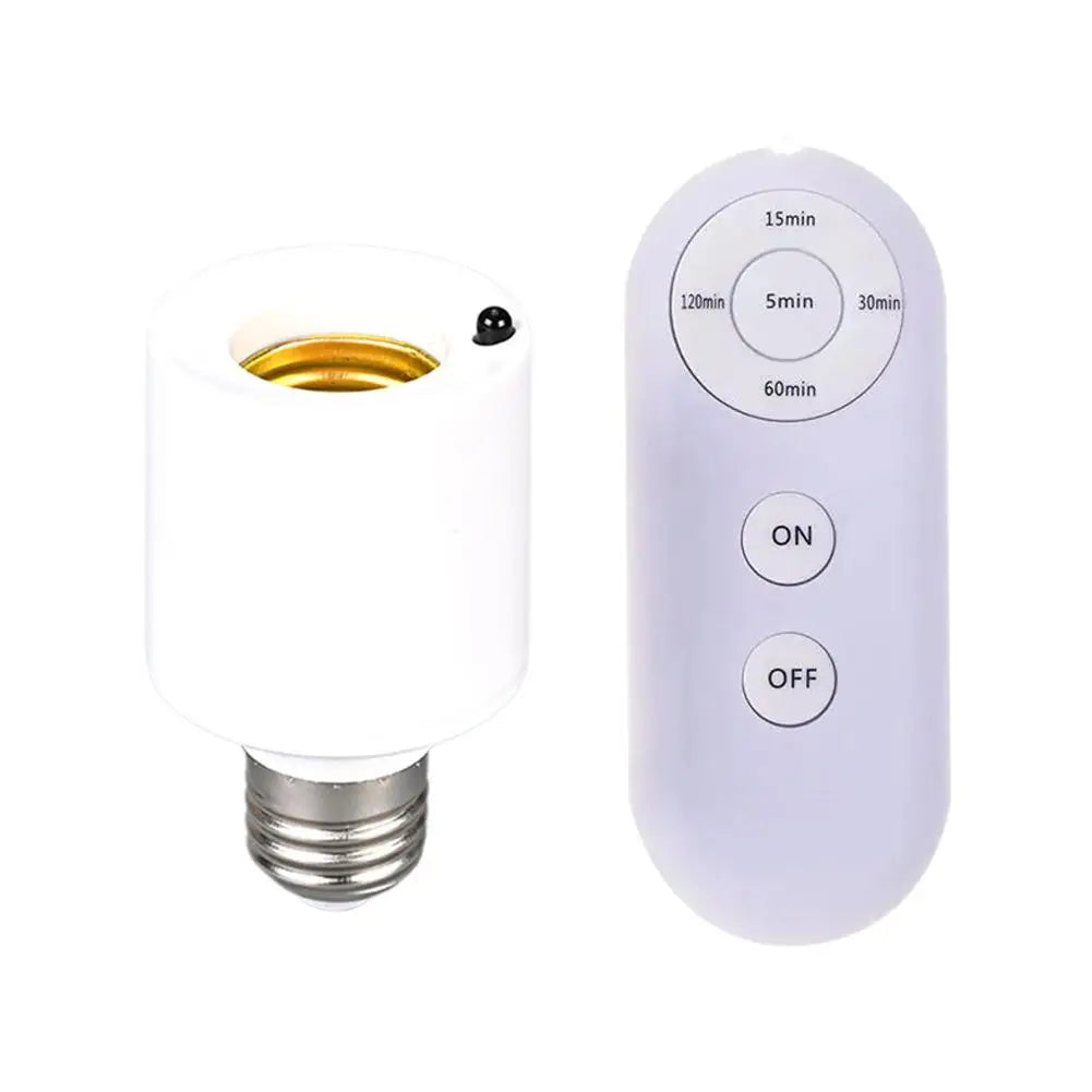 E27 Wireless Remote Control Lamp Holder | Timer & AC180-240V Remote Lamp Holder QXL 1pcs