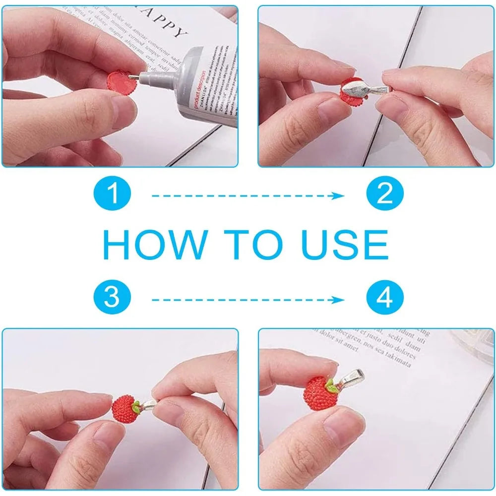 10-Pack Stainless Steel Glue-On Flat Pad Pendant Bails | DIY Jewelry Findings QXL