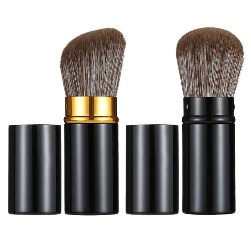 Retractable Powder & Blush Brush – Soft Portable Makeup Tool Powder Blush Brush QXL