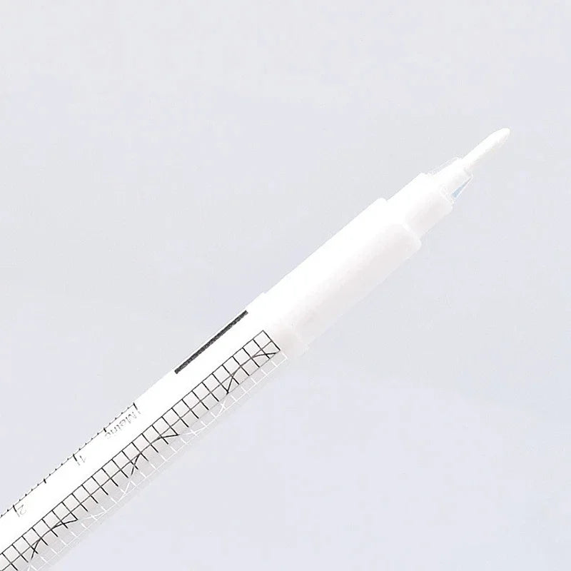Microblading Skin Marker Pen with Ruler | Eyebrow Mapping Microblading Marker Pen QXL