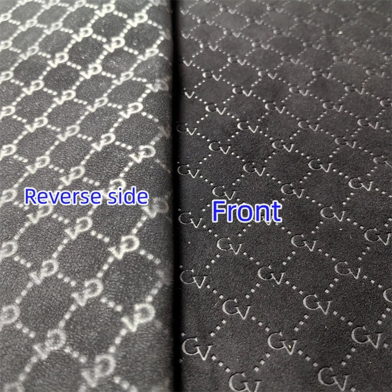 Black Embossed Sheepskin Leather 0.8–1mm | DIY Shoes & Crafts Leather Craft Fabric QXL