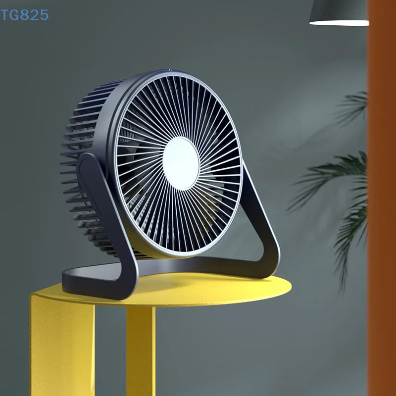 5-Inch USB Mini Desktop Fan | Quiet 360° Rotation Desk Cooler USB Desktop Fan QXL