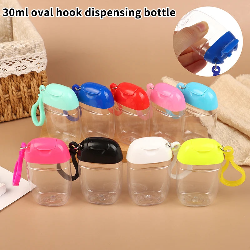 30ml Refillable Travel Bottle with Hook | Mini Portable Dispenser Travel Refill Bottle QXL
