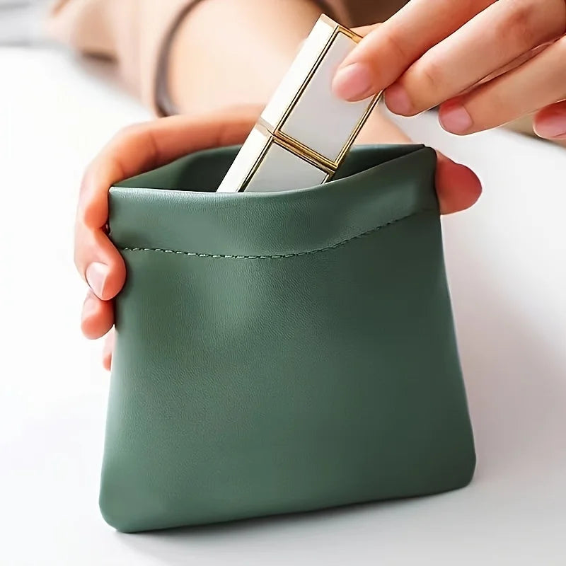 Auto-Closing Mini Makeup Bag | Lipstick & Travel Organizer Mini Makeup Bag QXL