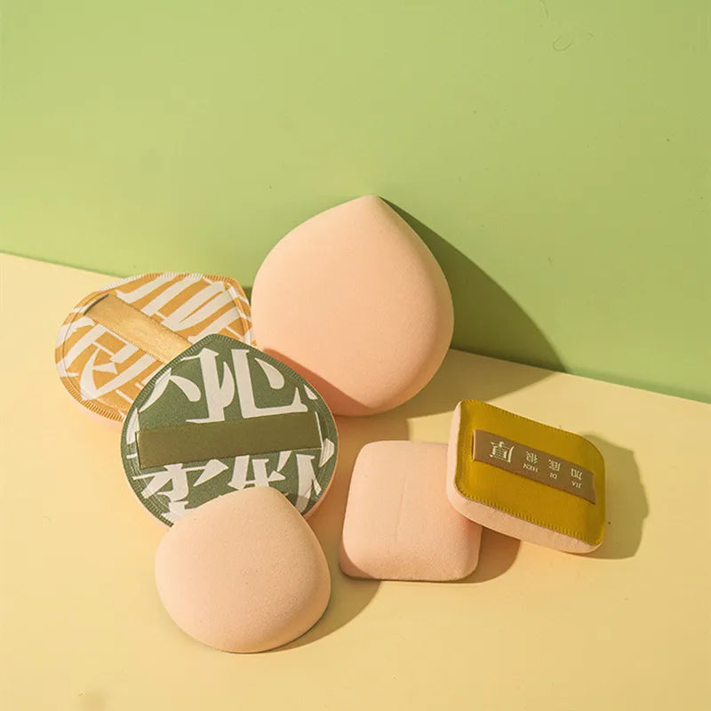 Cotton Cushion Puff | Non-Latex Dry/Wet Dual-Use Makeup Sponge Makeup Cushion Puff QXL