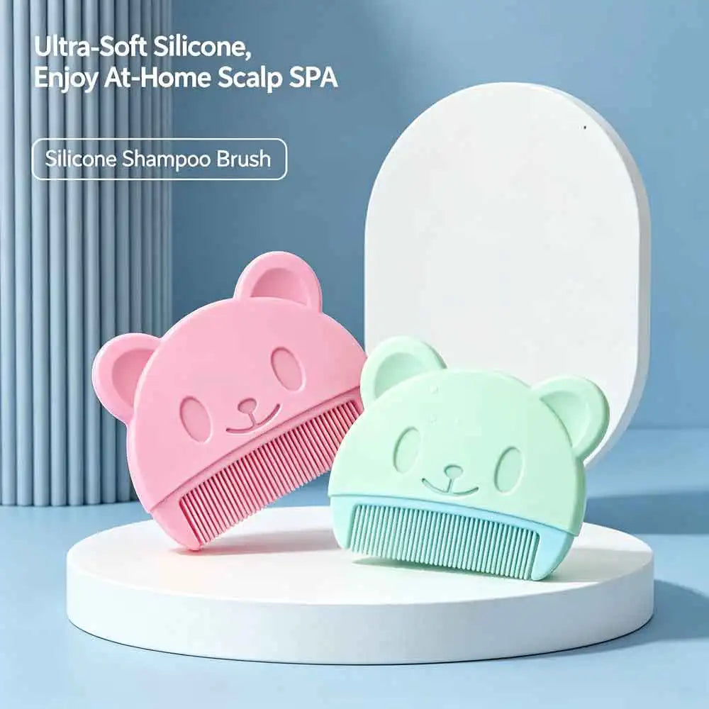 Soft Silicone Baby Hair Comb & Scalp Massager | Newborn Baby Grooming Comb QXL