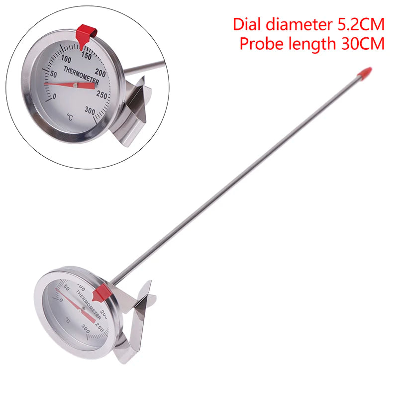 Stainless Steel Dial Probe Thermometer – Milk, Meat & Food Kitchen Thermometer QXL A4