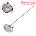 Stainless Steel Dial Probe Thermometer – Milk, Meat & Food Kitchen Thermometer QXL A4