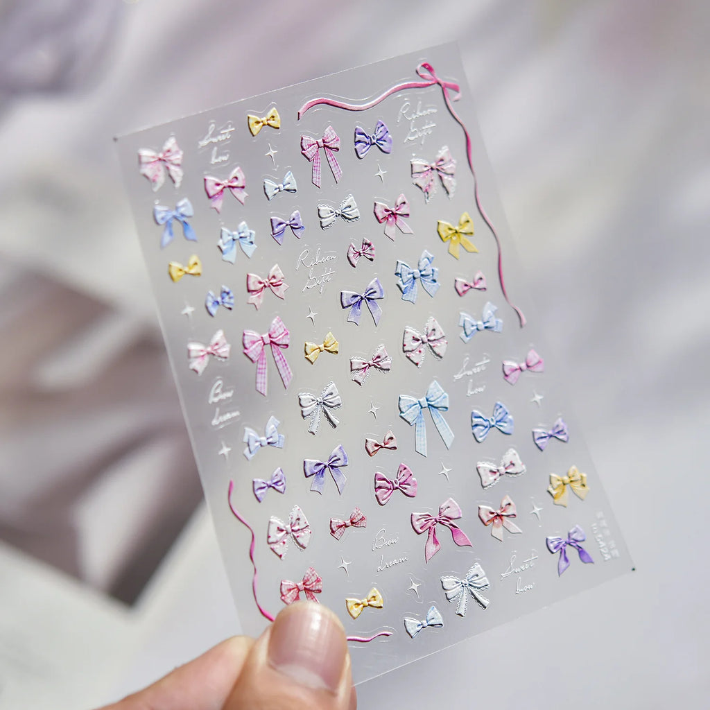 5D Retro Butterfly Nail Stickers | Oil Painting Forest Decals Nail Art Stickers QXL to5424