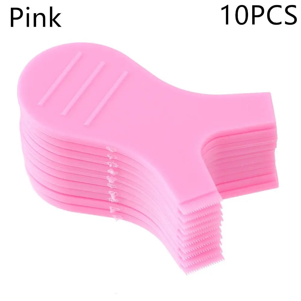 10-Pack Y-Shape Eyelash Cleaner Brushes | Lash Lift Tool Eyelash Cleaner Brush QXL pink-10PCS
