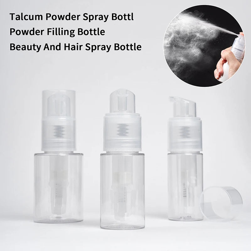 Powder Atomizer Spray Bottle 18–120ml | Barber Talcum Dispenser Powder Spray Bottle QXL