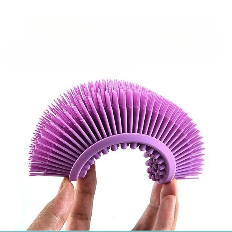 Silicone Body Scrubber Exfoliating Bath Brush & Shower Massager Silicone Bath Scrubber QXL