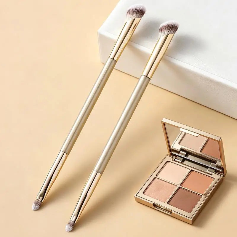 Dual-Ended Contour Brush – Eyeshadow & Face Sculpting Contour Makeup Brush QXL