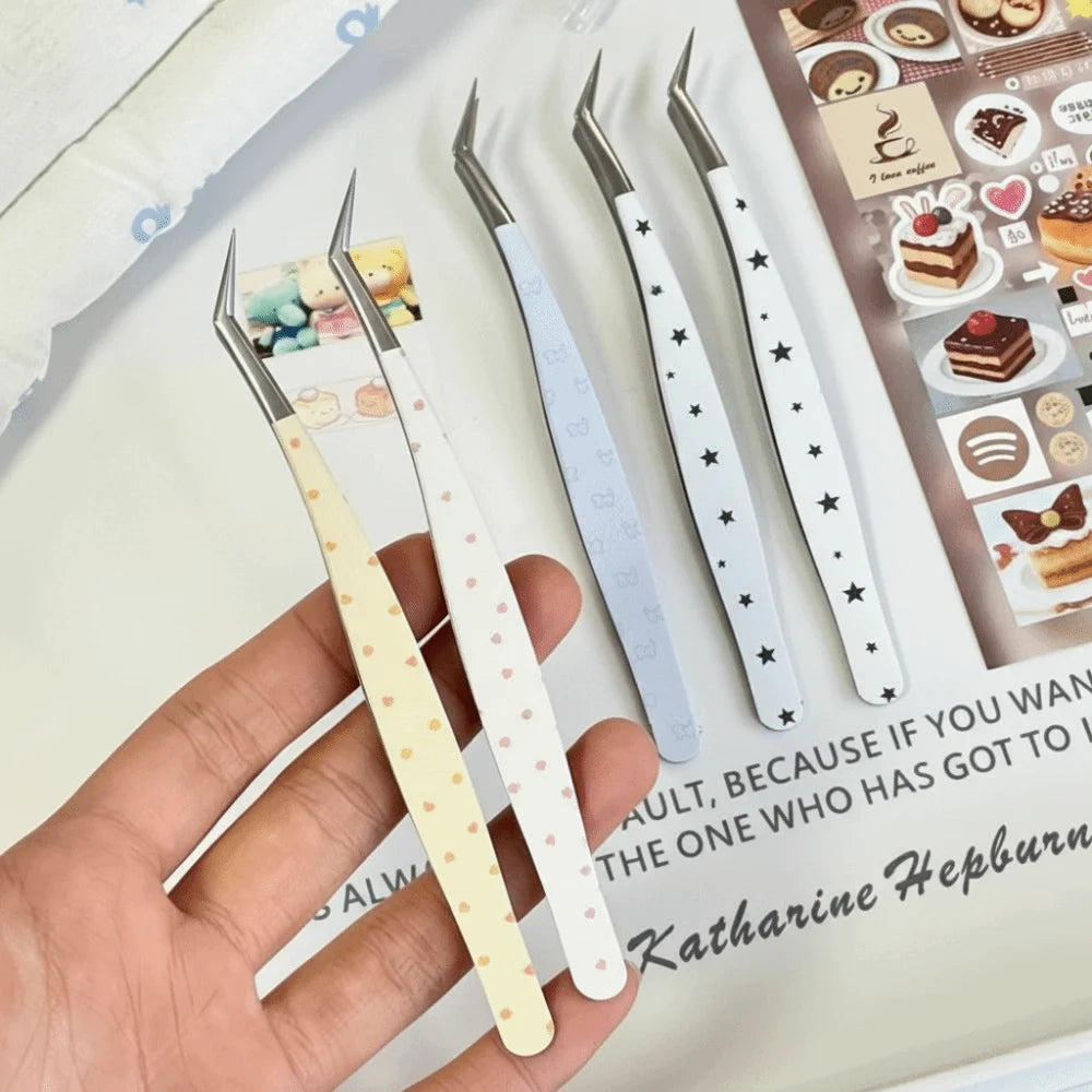 Cartoon Lash Extension Tweezers | Anti-Static Stainless Steel Lash Extension Tweezer QXL