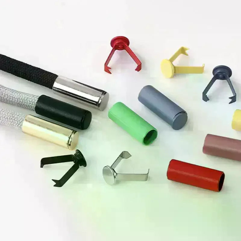 20-Pack Metal Cord End Stoppers | DIY Bag Rope Lock Caps Cord End Stopper QXL