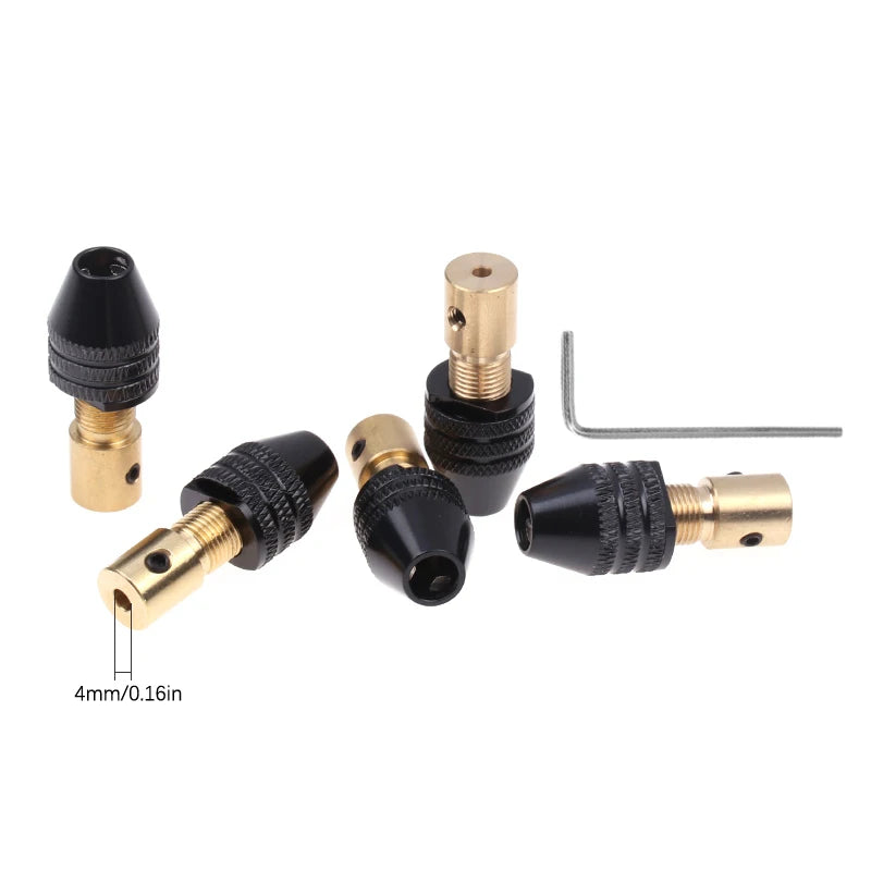 4mm Self-Tightening Mini Drill Chuck | Quick-Change Collet Drill Chuck Adapter QXL