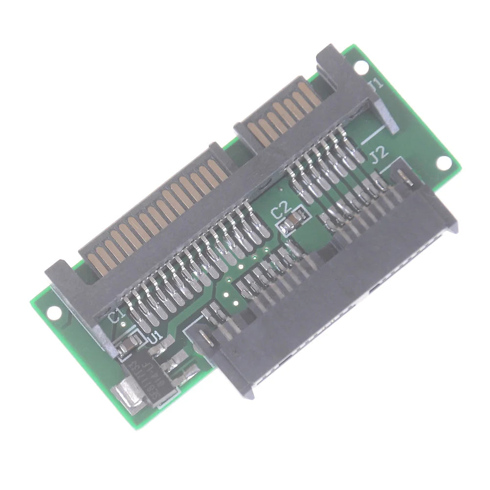 1.8" Micro SATA to 2.5" 22-Pin SATA Adapter | HDD & SSD SATA Drive Adapter QXL