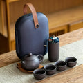 Yixing Purple Clay Tea Set | Teapot, Cups & Tea Tray Tea Set QXL teaware set