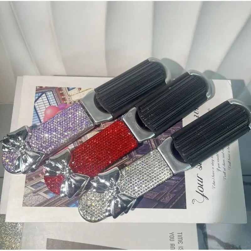 Mini Folding Airbag Comb & Compact Makeup Mirror | Diamond Folding Comb Mirror QXL