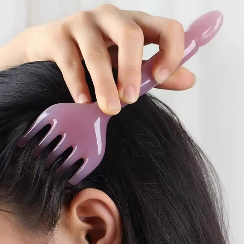 Amber Resin 5-Claw Scalp Massager | Smooth Round Tips Scalp Massager QXL