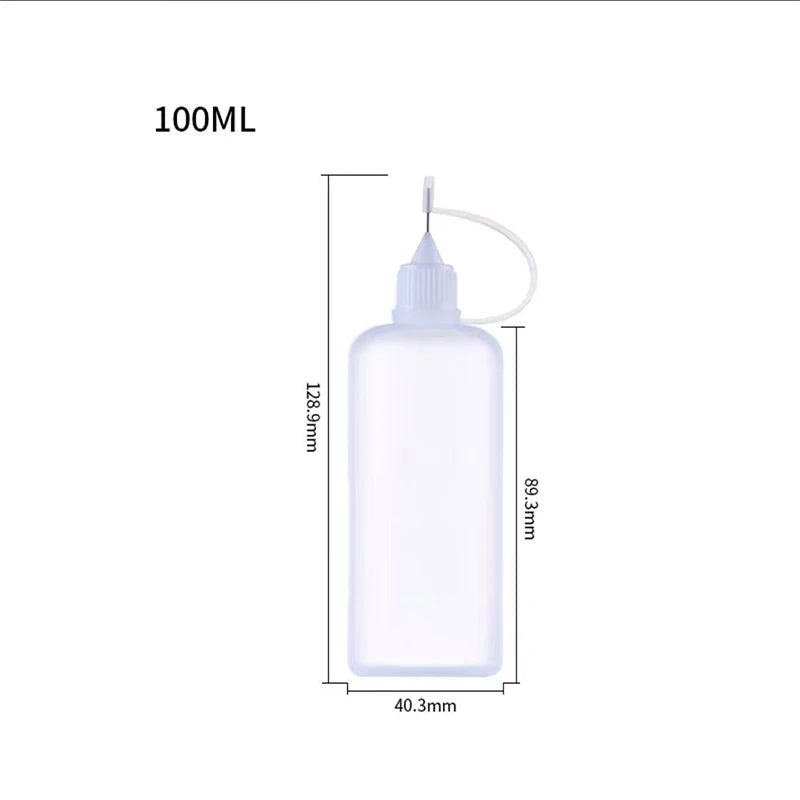 Needle Tip Squeeze Bottles 5–100ml | Glue & Oil Applicator Needle Tip Applicator Bottle QXL white 100ml