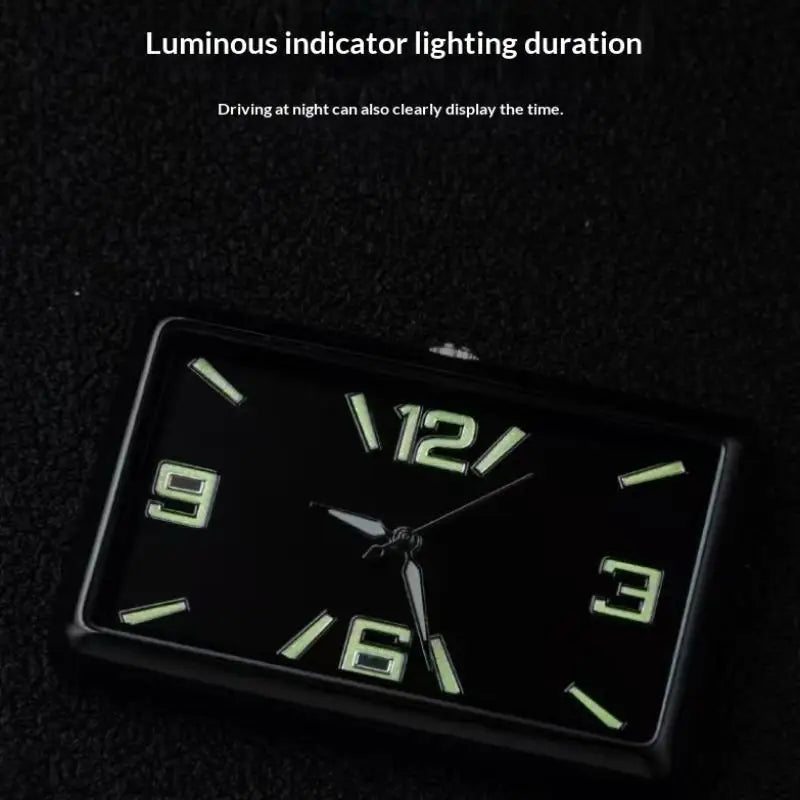 Car Air Vent Clock | Quartz Square Metal Auto Interior Clock Car Vent Clock QXL
