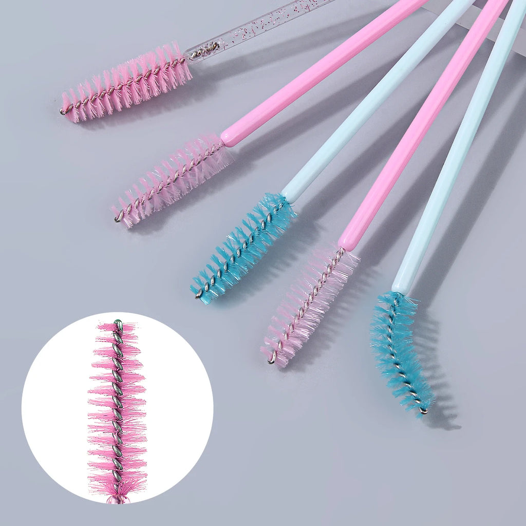 50-Pack Crystal Mascara Wands & Lash Spoolies | KOSSHOW