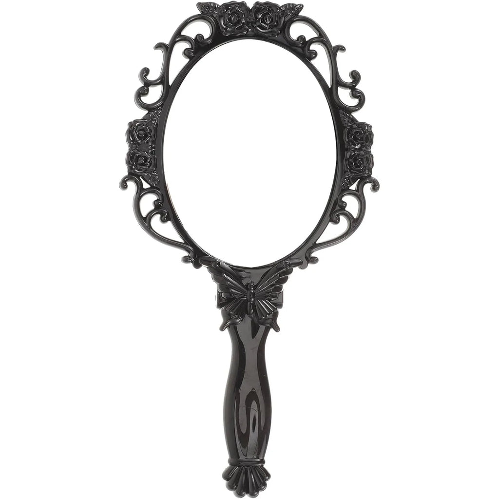 Retro Folding Makeup Mirror | Floral Handheld Travel Mirror Folding Makeup Mirror QXL Default Title