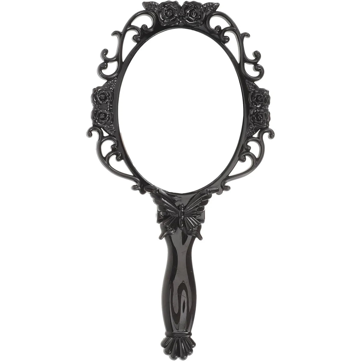 Retro Folding Makeup Mirror | Floral Handheld Travel Mirror Folding Makeup Mirror QXL Default Title