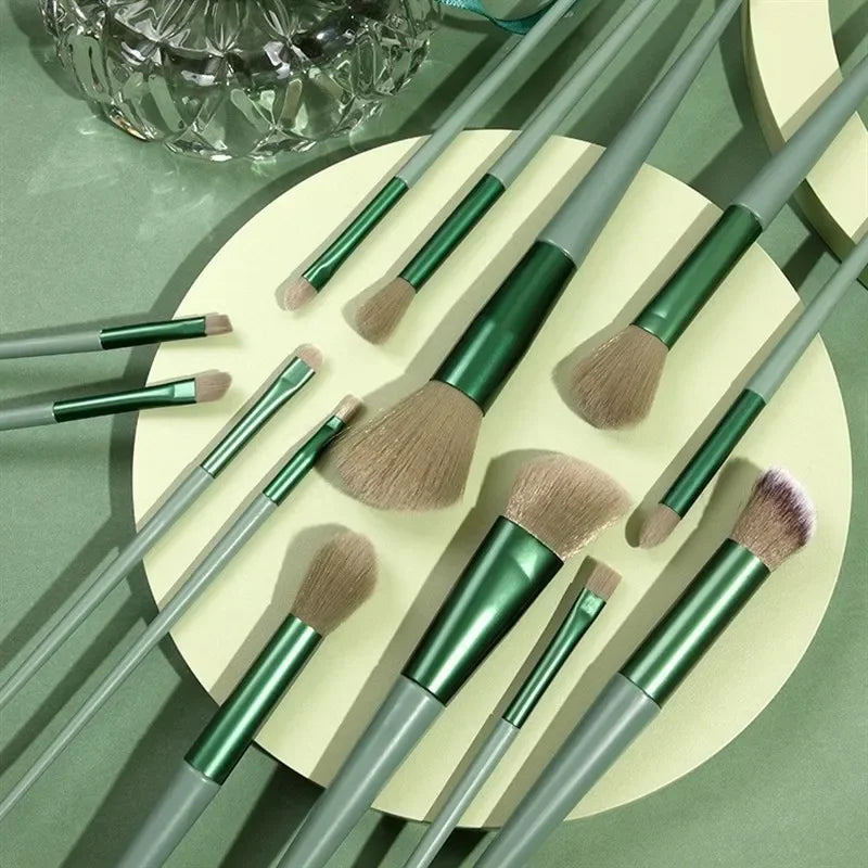 13-Piece Makeup Brush Set | Eyeshadow, Blush & Foundation Makeup Brush Set QXL