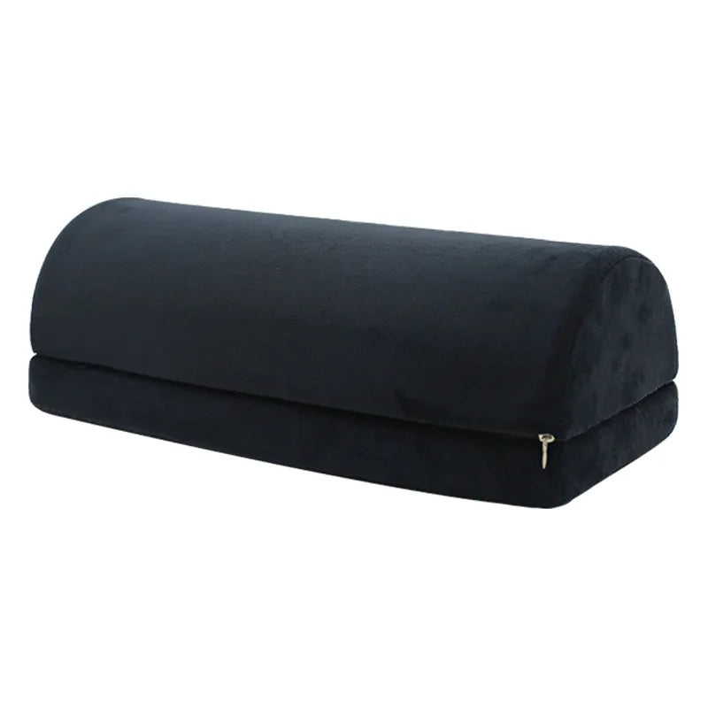 Half Moon Bolster Pillow | Memory Foam Leg & Back Cushion Memory Foam Bolster Pillow QXL