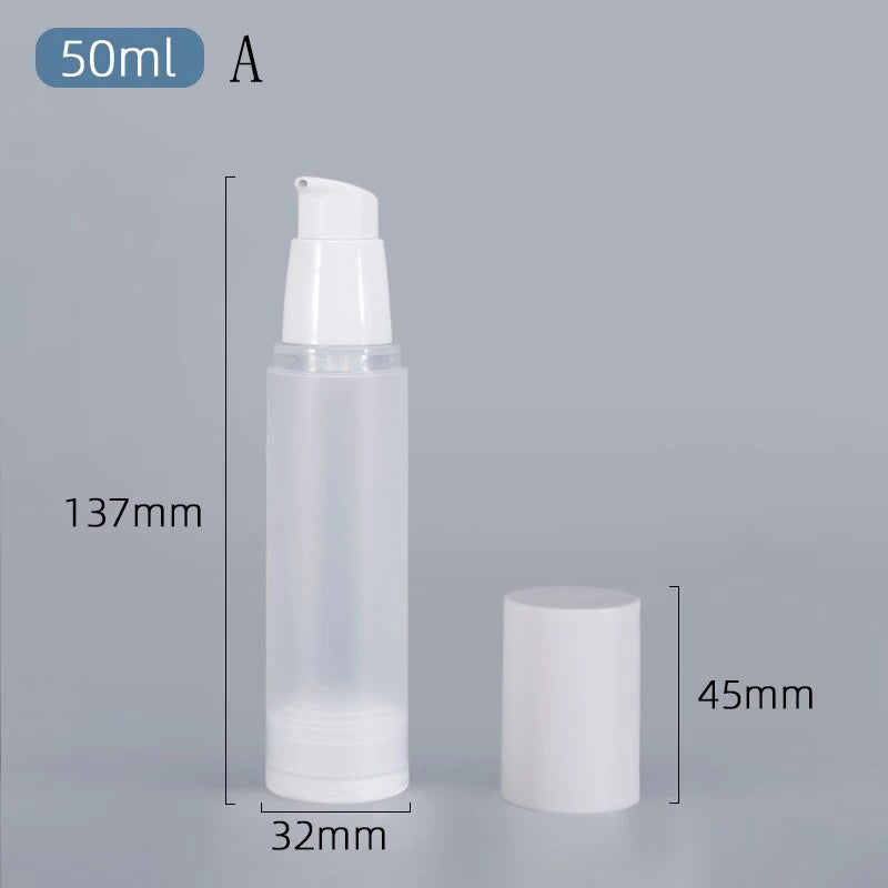 Refillable Vacuum Cosmetic Travel Bottles | Pump & Mist Spray Cosmetic Travel Bottle QXL A50ML