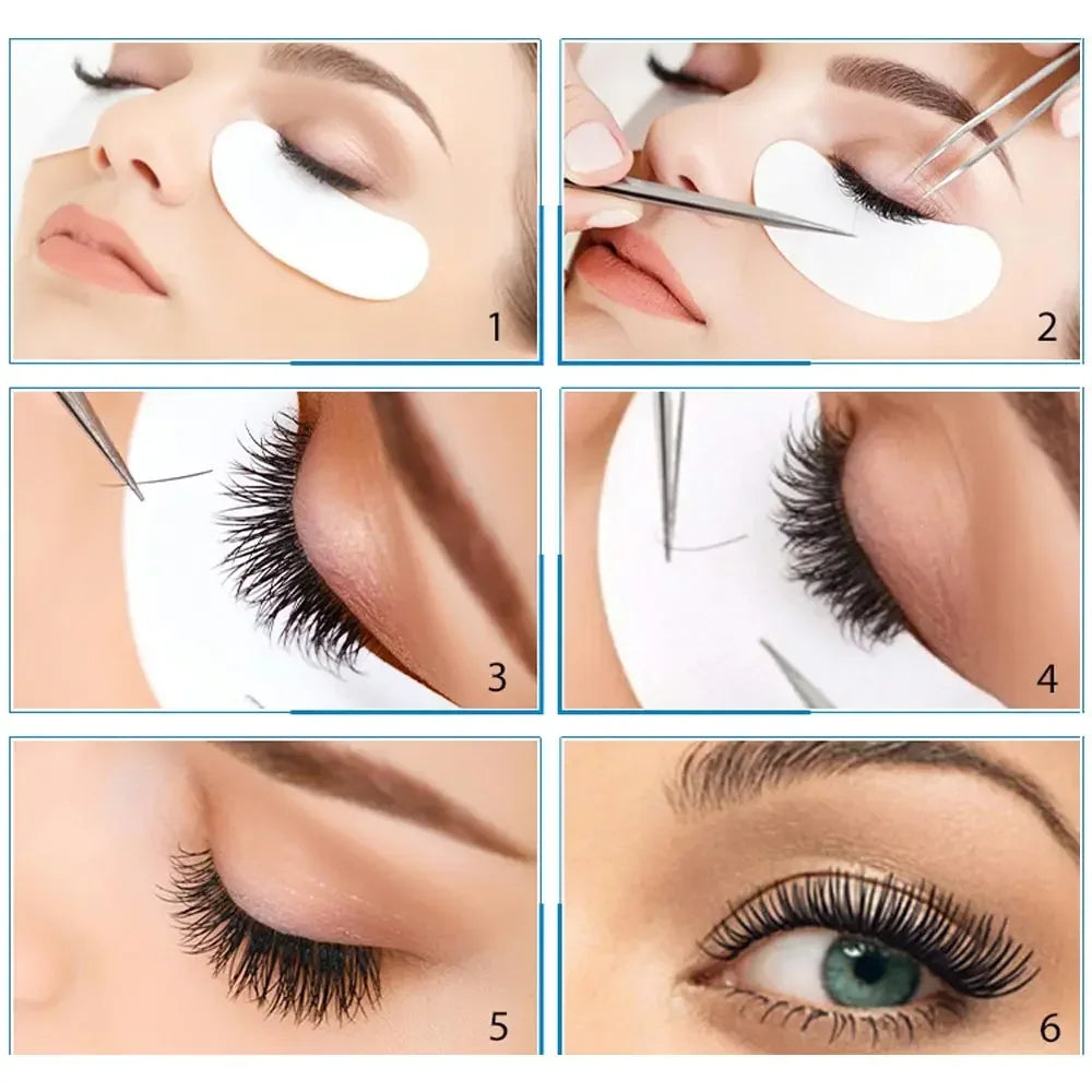 50/100 Pairs Lint-Free Hydro-Gel Under-Eye Pads for Lash Extensions Under-Eye Lash Pads QXL