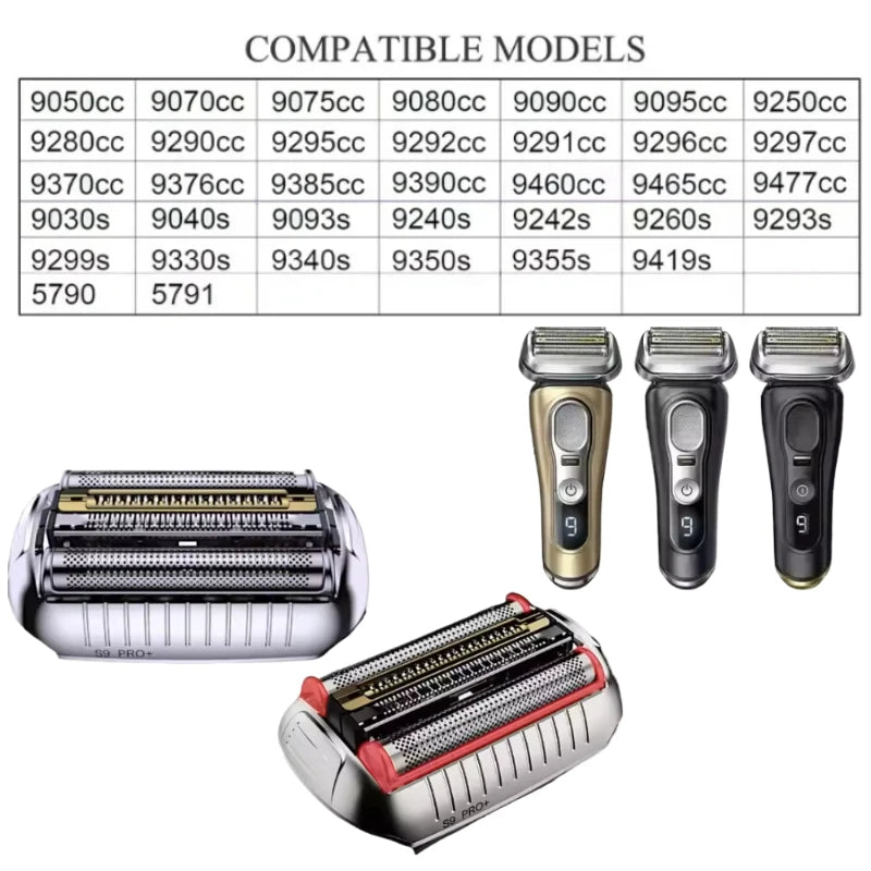 Braun S9 Replacement Razor Head 94M/92S/92B – Fits S9 Series Shaver Replacement Head QXL