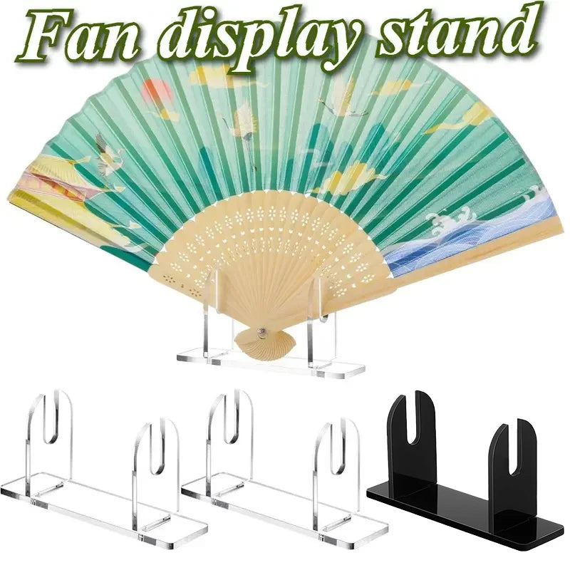 Acrylic Fan Display Stand | Foldable Holder for Hand Fans Fan Display Stand QXL