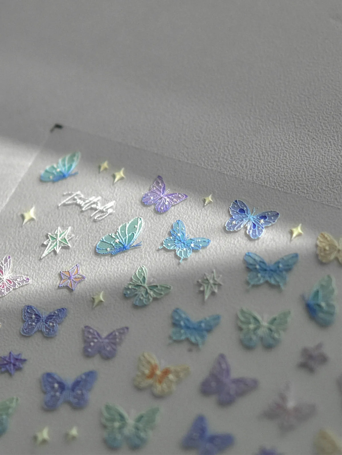 5D Laser Butterfly Nail Art Stickers | Self-Adhesive Decals Nail Art Stickers QXL