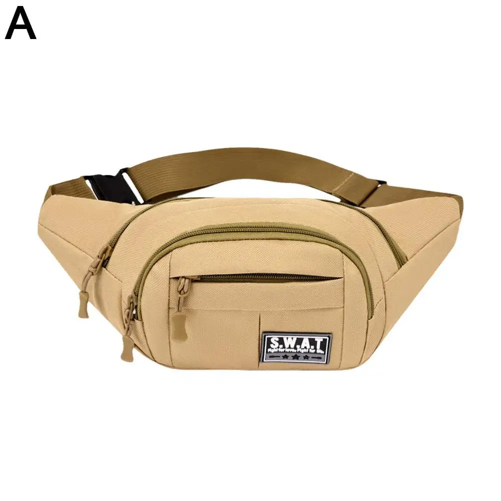 Waterproof Camouflage Sling Waist Bag | Hiking & Travel Sling Waist Bag QXL Khaki